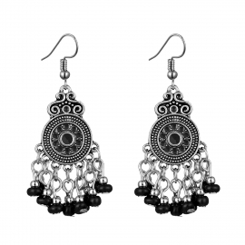 Original innovative cross-border exclusively for bohemian ethnic round rice bead earrings