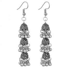 New fashion earrings three-layer tassel earrings jewelry indian ethnic wind bells travel souvenir earrings wholesale