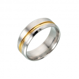 Hot jewelry stainless steel mens frosted ring