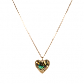 European and american popular fashion new womens love love natural color abalone shell necklace love gift jewelry female