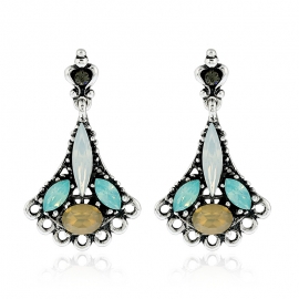 New style earrings, retro european and american bohemian folk style earrings, crystal earrings