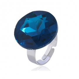 European and american popular jewelry, high-end fashion diamond ring, explosive geometric circular index finger ring