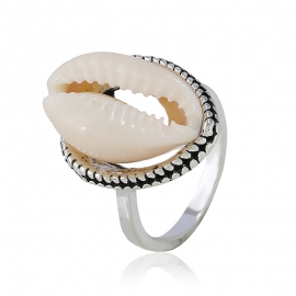 New personality wild natural shell conch ring ocean simple fashion personality ring