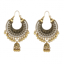 Indian style same bell pendant earrings