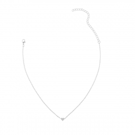 European and american cross-border jewelry, simple and versatile necklace, copper peach heart simple clavicle necklace