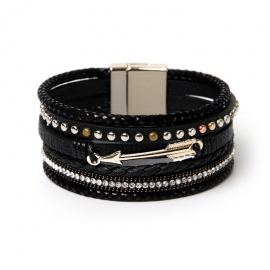 Bohemian multilayer bracelet lover gift cupids arrow rivet jewelry wholesale