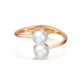 European and american creative decoration ladies bracelet jewelry minimalist versatile fashion ladies gold-plated symmetrical pearl bracelet