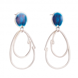 Factory direct sales creative fashion new earrings multicolor irregular geometric earrings female accessories spot wholesale