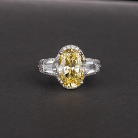 Elegant high quality fashion zircon s925 silver ring