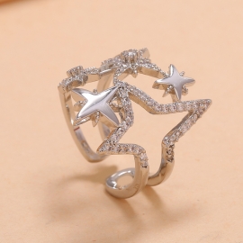 Simple trend cold exaggerated index finger ring