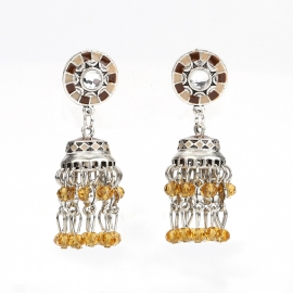 Cross-border exclusive selling earrings manufacturer bohemian earrings short crystal tassel bell earrings wholesale