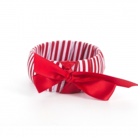 European and american cross-border jewelry retro bow geometric jewelry womens personality exaggerated simple striped fabric bracelet