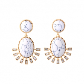 Stud earrings women japan and south korea creative colorful nightclub charm earrings wish cross-border explosive manufacturer wholesale