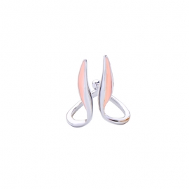 Korean version of ins niche design girl heart cute rabbit enamel glaze ring