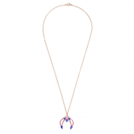 European and american fashion jewelry manufacturers wholesale crystal diamond exquisite moon pendant ladies long necklace