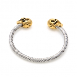 Hip-hop cool skull bracelet hiphop exquisite stainless steel bracelet men and women the same trend jewelry