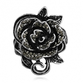 European and american popular jewelry high-end retro fashion ring wish explosive rose index finger ring