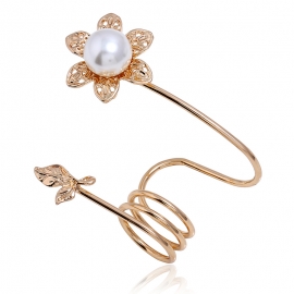 Rings european and american fashion pearl jewelry personalized spring flower ring