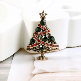 Christmas tree brooch