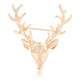 Creative hollow deer brooch