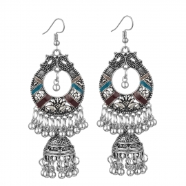 Exaggerated and unique tribal performance of exotic retro temperament personality; wholesale bell earrings jewelry
