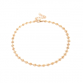 European and american cross-border jewelry, simple hollow single-layer chain necklace, female personality temperament, retro creative cold necklace