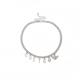 European and american cross-border body chain, simple and fashionable letter necklace, female trend, spring and autumn clothing accessories