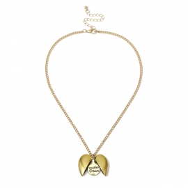 European and american cross-border jewelry retro wild tassel geometric design necklace creative opening peach heart pendant necklace female