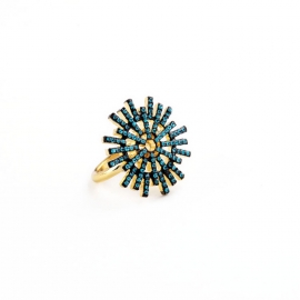 European and american fashion exquisite jewelry batch direct sale alloy diamond-studded colorful all-match ladies ring