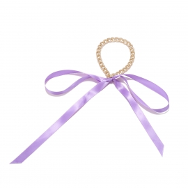 Fashion cross-border necklace, ribbon, bow, chain collar