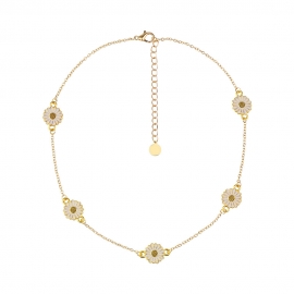 Cross-border jewelry fashion simple style daisy lady necklace