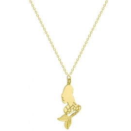 Fashion cute cartoon ladies mermaid pendant necklace