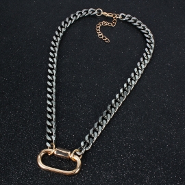 Exaggerated personality, european and american cross-border jewelry, geometric pendant ladies necklace