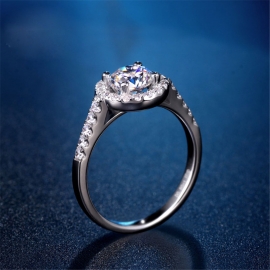 Elegant high quality fashion zircon s925 silver ring
