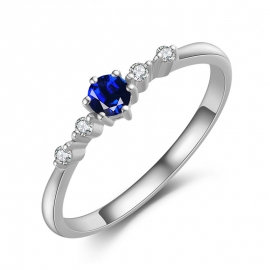 Elegant high quality fashion zircon s925 silver ring