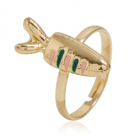 European and american simple carrot alloy ring fashionable opening adjustable bracelet
