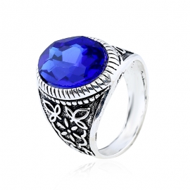 New jewelry fashion crystal ring mens european and american large circle ring bracelet