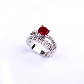 European and american hot-selling jewelry wholesale retro diamond ring ring zinc alloy ring