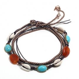 Ocean wind color shell necklace alloy shell necklace