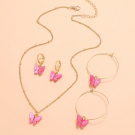 European and american new fashion trend, simple and versatile butterfly suit, super fairy, sweet, compact, retro and exquisite 3-piece suit