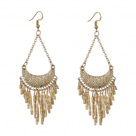 Ethnic style new hot-selling earrings european and american fashion earrings jewelry retro personality exaggerated tassel earrings wholesale
