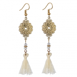 Chinese ethnic style exaggerated earrings long tassel earrings jewelry european and american fashion earrings manufacturers wholesale