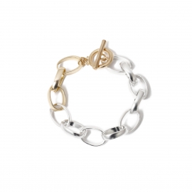 European and american cross-border jewelry personalized metal ot buckle geometric jewelry womens simple o-chain business all-match bracelet