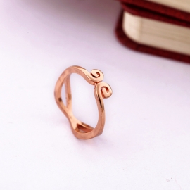 South korea fashion jewelry wholesale love you five hundred years tight curse couple ring female box