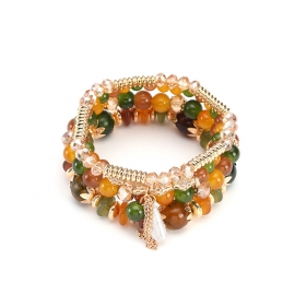 Cross-border hot-selling ethnic style bracelets, bohemian style crystal bracelets, literary and creative personality bracelets can be wholesale