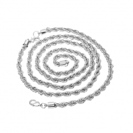 Mens hip hop 6mm twist chain hiphop rope chain &acirc;��&acirc;��bracelet necklace set