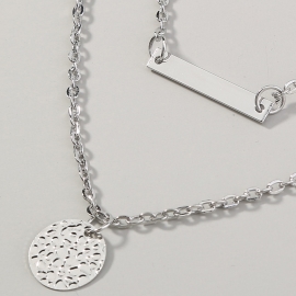 European and american cross-border new accessories white k multi-layer fashion street shooting wild multi-layer necklace