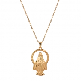 Wish aliexpress cross-border explosive jewelry roman retro portrait simple and versatile fashion trend single-layer necklace