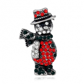 Product personality creative cartoon image diamond brooch european and american retro christmas mens brooch