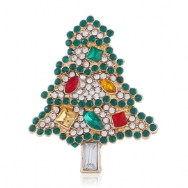 Bowknot clothing and creative christmas tree high-end brooch